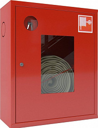 Шкаф ШП-К-001 "Т" (ШПК-310) 540-650-230 навесной открытый красный/белый Место для 1 пожарного рукава